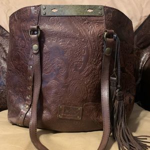Pre Loved Patricia Nash Tooled Benvenuto Bag